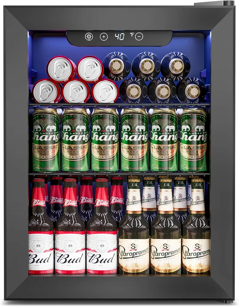 Feelfunn 1.7 Cu.Ft Beverage Refrigerator Cooler