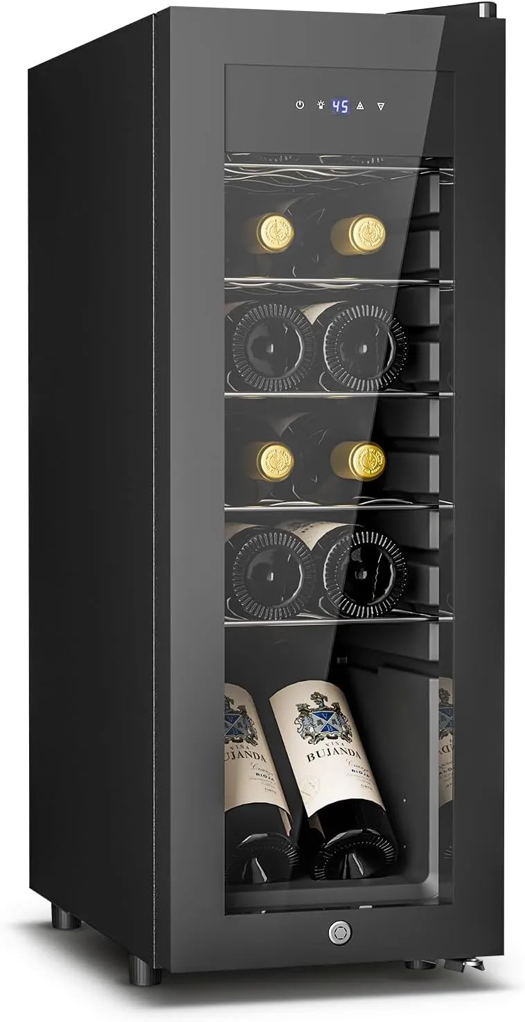 Feelfunn 12 Bottle Wine Cooler Refrigerator