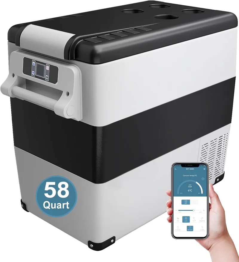 Feelfunn Car Fridge Portable 12 Volt Refrigerator